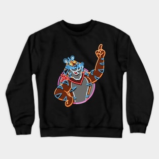 Tony the tiger neon bg Crewneck Sweatshirt